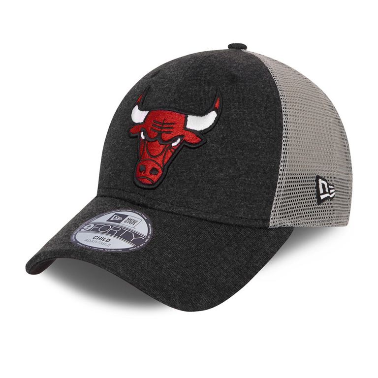 Gorras New Era Nba Negros - Chicago Bulls Home Field Kids 9FORTY Trucker 27938IZQK